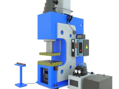 Industrial machine tool hydraulic press PYE250A 3D model