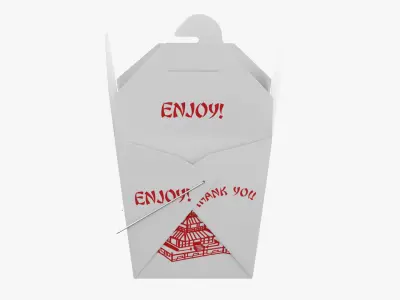 Chinese Takeout Box 3D model purchase