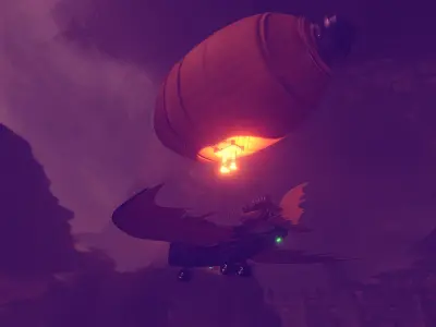 air ship 3D model purchase