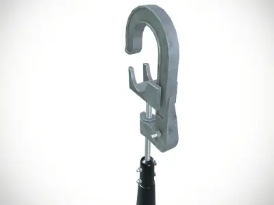 Discharge rod Low-poly 3D model