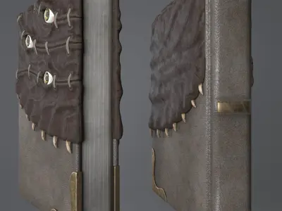 Leather book 3D model