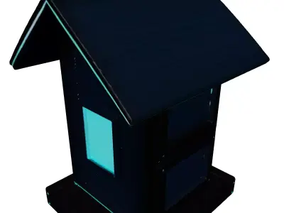 Futuristic SciFi Smart Home Model 3D model