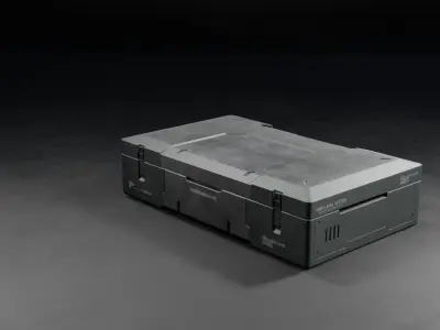 Sci-Fi Case Game Asset Free low-poly 3D model