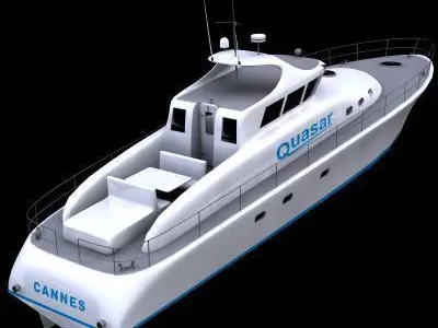 Motor Yacht - 01 - 3D model