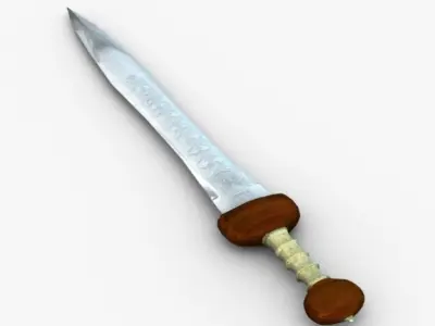 Gladius roman sword Low-poly 3D model