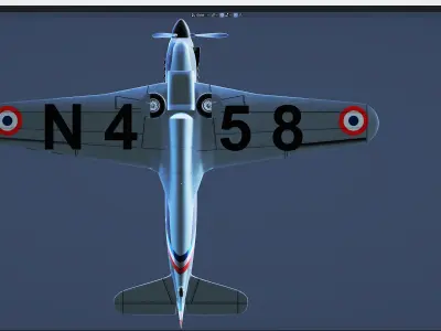 MS 406 aircraft Free 3D model