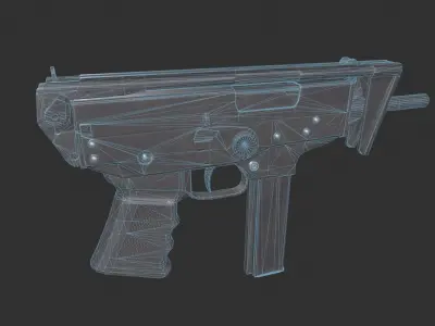 PP-91 Kedr Low-poly 3D model