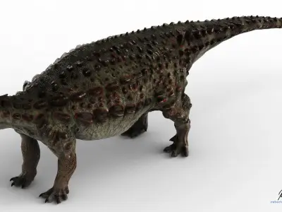 Scelidosaurus dinosaur Low-poly 3D model