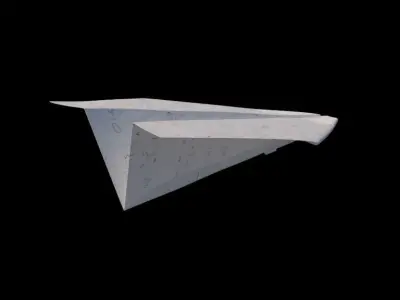 Paper plane 3D model order