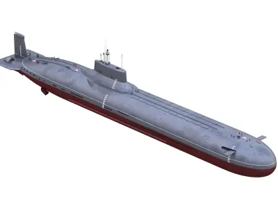 Typhoon-class Submarine 3D model