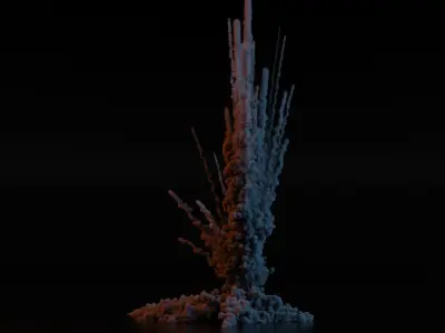 Airstrike Explosion 2 3D model