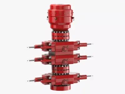 Blow Out Preventer Dirty 3D model