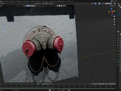 FDC Standpipes - Photoscanned Free 3D model