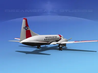 Convair C-131 US Coast Guard 3D model