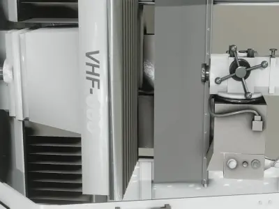 Milling Machine 3D Model Low-poly 3D model