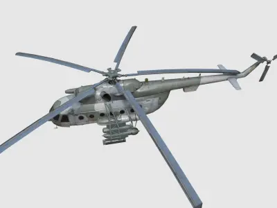 MI 171 helicopter Ukraine Low-poly 3D model