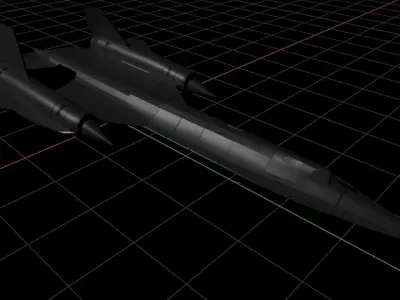 SR-71 Blackbird Free low-poly 3D model