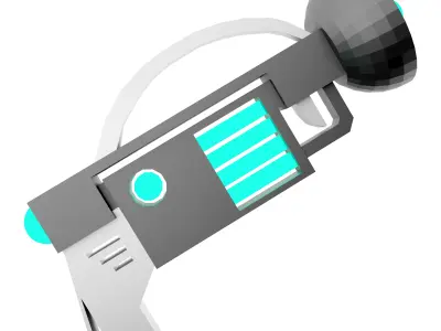 3d sci-fi small beam weapon icon 3D model