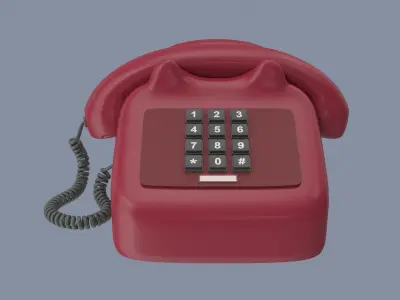 Rotary Telephone 3D model