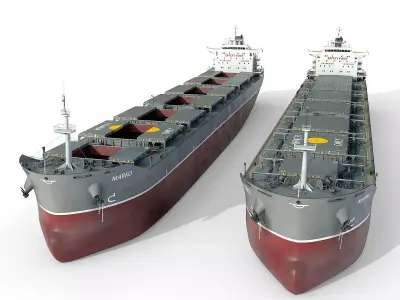 Bulk carrier  3D model
