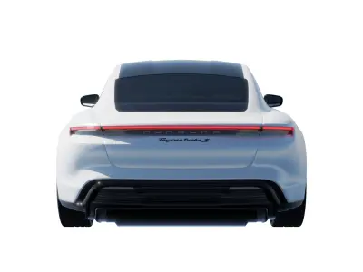 Car Rigged - Porsche Taycan S Turbo  3D model