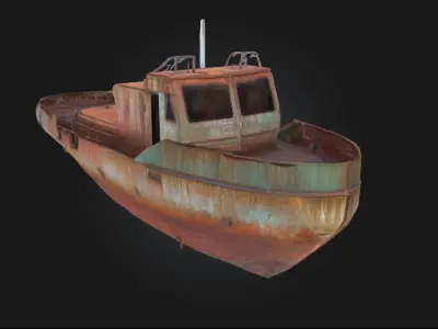 Rusty Vessel  Silent Strength Lost to Time 3D model
