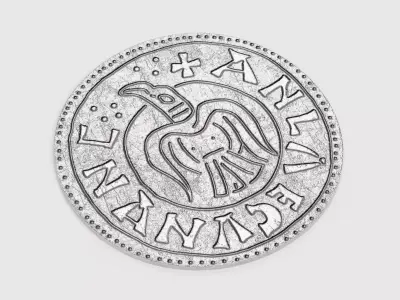 -Viking Silver Penny- 3D model