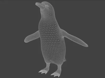 penguin 3D model 2