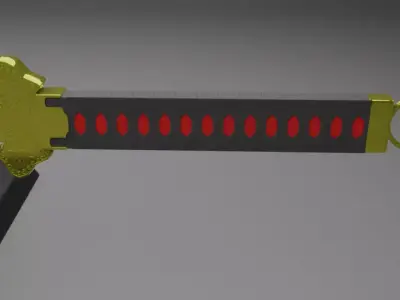 tang dao broad single edge sword 3D model