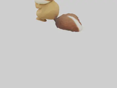 Chipmunk stuffing cheeks model 3D model