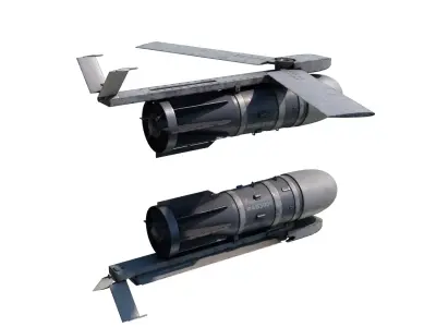 Russian Aerospace Forces FAB-3000 UMPK Aerial bomb 3D model