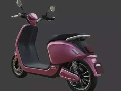 Electric Scooter 3D Model 3D model shop