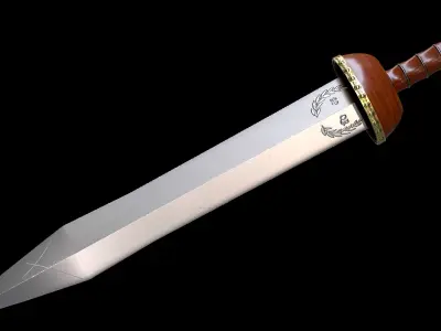 ROMAN GLADIUS SWORD  Low-poly 3D model