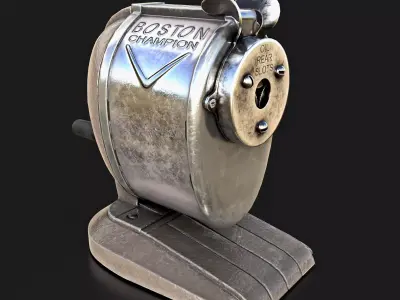 Pencil Sharpener Low-poly 3D model
