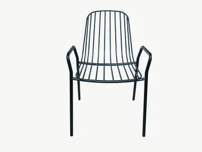 Metal chair Low-poly 3D model buy