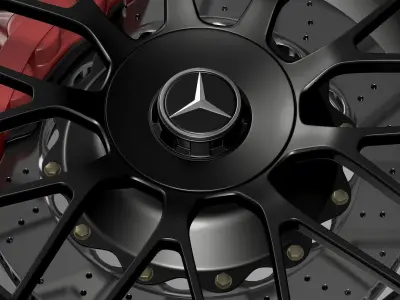 Mercedes AMG C 63 S Edition wheel 3D model