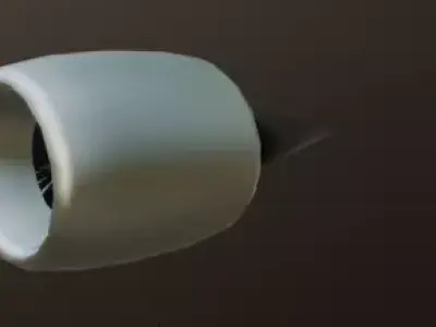 Realistic Jet Engine 3D Model 3D model