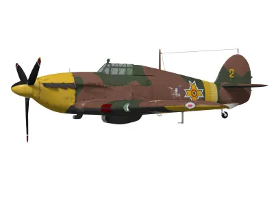 Hawker Hurricane MK1b 3D model purchase