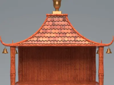 PAGODA CABINET 3D model