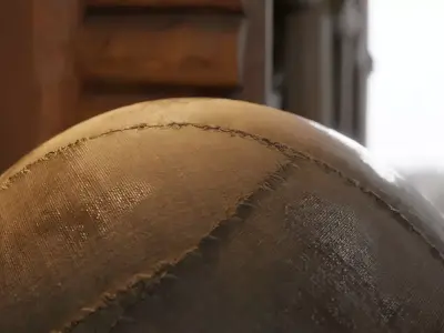 Linen Fireball Low-poly 3D model