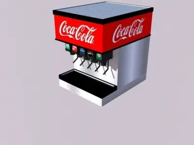Beverage Dispenser Low-poly 3D model