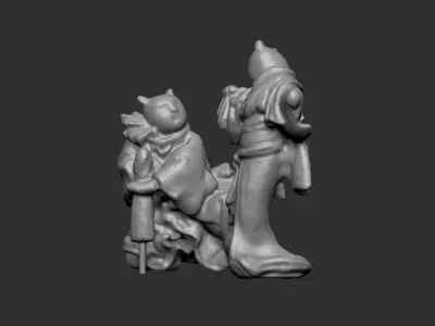 The UKIYOE Cheating Cat 3D model