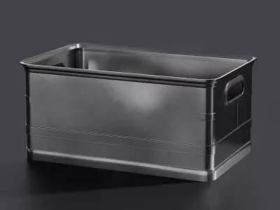 Aluminum Container 001 M 3D model