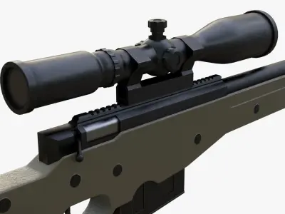 AWP Sniper Rifle 3D model purchase