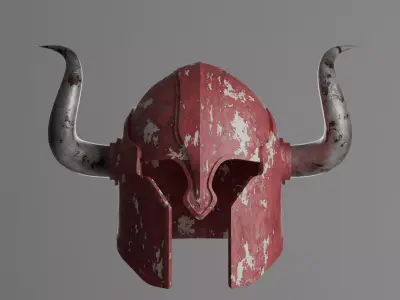 Knight Helmet 01 3D model 3D model