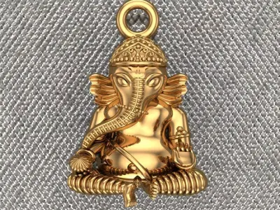 VINAYAGAR PENDENT 3D print model