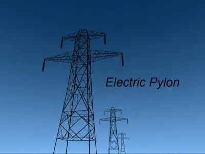 Electric Pylon 3D model