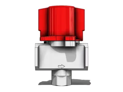 Valvula de Seguranca SMC VHS40 F04B Safety Valve 3D model