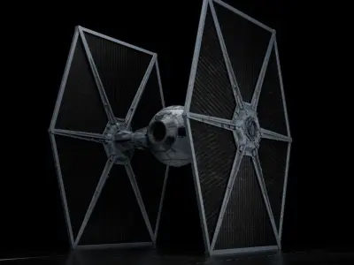 TIE starfighter Star Wars 3D model