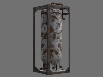 Oil Storage 1G Low-poly 3D model